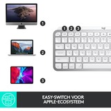 Logitech MX Keys Mini For Mac Minimalist Wireless Illuminated Keyboard	, toetsenbord Grafiet, FR lay-out, Bluetooth
