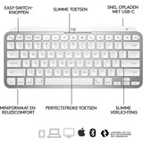Logitech MX Keys Mini For Mac Minimalist, toetsenbord Grafiet, FR lay-out, Bluetooth