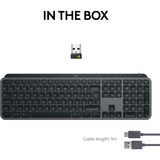 Logitech MX Keys S Advanced Wireless Illuminated Keyboard, toetsenbord Grafiet, US-International, US-international