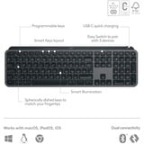 Logitech MX Keys S Advanced toetsenbord Grafiet, US-International lay-out (QWERTY)