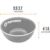 Petromax Emaille schaal kom Zwart, Ø 9,5 cm, 160 ml, 2 stuks