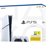 Sony PlayStation 5 Console (Slim) + Twee DualSense Draadloze Controllers Wit/zwart