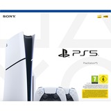 Sony PlayStation 5 Console (Slim) + Twee DualSense Draadloze Controllers Wit/zwart