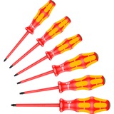 Wera 167 i/6 Schroevendraaierset Kraftform Plus Serie 100 Rood/geel, 6‑delig