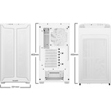 be quiet! PURE BASE 501 DX midi tower behuizing Wit | 2x USB-A | 1x USB-C | RGB | Tempered Glass