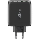 goobay 68W GaN USB-C PD Multiport Quick Charger Zwart