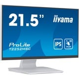 iiyama ProLite T2252MSC-W2 21" touchscreen monitor Wit, Touch, HDMI, DisplayPort, Audio, USB 3.0 