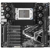 ASRock WRX90 WS EVO socket sTR5 moederbord Zwart/zilver, RAID, 2x 2,5Gb-LAN, Sound