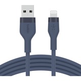 Belkin BOOSTCHARGE Flex USB-A-kabel met Lightning-connector Donkerblauw, 1 m