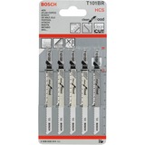 Bosch T 101 BR Clean for Wood decoupeerzaagblad 5 stuks