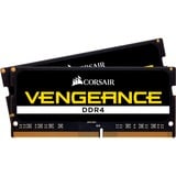 Corsair 32 GB DDR4-2400 (2x 16 GB) Kit laptopgeheugen Zwart, CMSX32GX4M2A2400C16, Vengeance