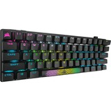 Corsair K70 PRO MINI WIRELESS RGB, gaming toetsenbord Zwart, US lay-out, Cherry MX Red, 60%, PBT double-shot keycap, RGB