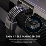 Corsair RM1000e ATX 3.1 Geluidsarme ATX-voeding met ThermalProtect 12V-2x6-kabel modulaire 1000 watt voeding  Zwart, 1x 12V-2x6, 4x PCIe