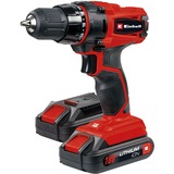 Einhell Accu Schroefboormachine TC-CD 18-2 Li schroeftol Rood/zwart, Koffer, oplader en 2 accu's inbegrepen