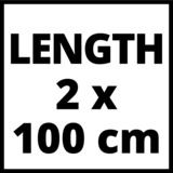Einhell Geleiderail Aluminium 2x1000mm aluminium