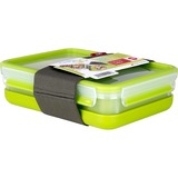 Emsa CLIP & GO Lunchbox Lichtgroen/transparant, 1,2 liter