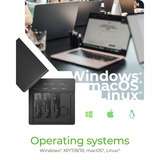 ICY BOX IB-4013MCL-C4 4-Bays USB4® Duplicator (1:3 klonen) dockingstation Zwart