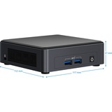 Intel® NUC Kit NUC11TNKi5 barebone Zwart | Core i5-1135G7 | Iris Xe Graphics