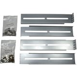 Inter-Tech 26" telescopische railset voor IPC-behuizing inbouwrails Zilver