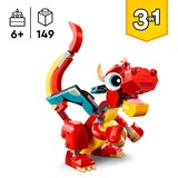 LEGO Creator 3-in-1 - Rode draak Constructiespeelgoed 31145