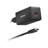 Lenovo 65W Mini USB-C GaN Charger Zwart