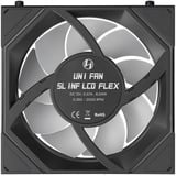 Lian Li UNI FAN SL-INF LCD FLEX 120 Reverse Wireless RGB case fans Zwart, 3 stuks, 120 x 124 x 28 mm, PWM