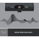 Logitech Brio 500 Full HD Webcam Zwart, 1080p/30fps, 720p/60fps