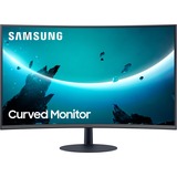 SAMSUNG LC32T550FDRXEN 32" Curved Gaming Monitor Donkerblauw/grijs, HDMI, DisplayPort, VGA
