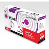 SAPPHIRE Radeon RX 7700 XT PURE GAMING OC grafische kaart Wit, 2x HDMI 2.1, 2x DisplayPort,
