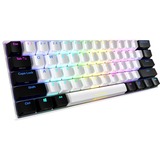 Sharkoon SKILLER SGK50 S4, gaming toetsenbord Wit/zwart, US lay-out, Kailh Red, RGB leds, Hot-swappable, 60%