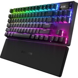 SteelSeries Apex Pro TKL Wireless, gaming toetsenbord Zwart, FR lay-out, SteelSeries OmniPoint 2.0, Bluetooth, 2,4 GHz, RGB led, TKL, Double shot PBT-keycaps