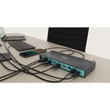 i-tec USB-C Dual Display Docking Station Zwart, Power Delivery, USB-C, DisplayPort, HDMI, RJ-45