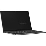 ALTERNATE NUC M15 ROOKS County 15.6" laptop Zwart | Core i7-1260P | Iris Xe Graphics | 16 GB | 1 TB SSD