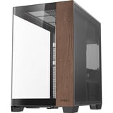 Antec C8 Curve Wood midi tower behuizing Zwart/houtkleur | 2x USB-A | 1x USB-C | Tempered Glass