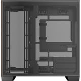 Antec C8 Curve Wood midi tower behuizing Zwart/houtkleur | 2x USB-A | 1x USB-C | Tempered Glass