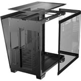 Antec C8 Curve Wood midi tower behuizing Zwart/houtkleur | 2x USB-A | 1x USB-C | Tempered Glass