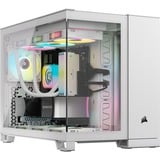 Corsair iCUE LINK 2500X RGB mini tower behuizing Wit | 2x USB-A | 1x USB-C | RGB | Window