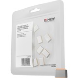 Lindy USB-C Port Blocker beveiliging Oranje, 10 stuks