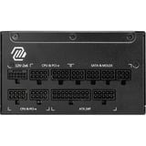 MSI MAG A1250GL PCIE5, 1250W voeding  Zwart, 4x PCIe, 1x 12V-2x6, kabelmanagement