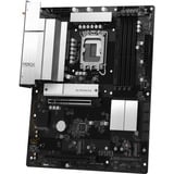 ASRock B860 ROCK WIFI 7 socket 1851 moederbord Zwart/zilver, RAID, 2.5Gb-LAN, Wi-Fi 7, BT, Sound, ATX