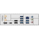 ASRock B860 ROCK WIFI 7 socket 1851 moederbord Zwart/zilver, RAID, 2.5Gb-LAN, Wi-Fi 7, BT, Sound, ATX