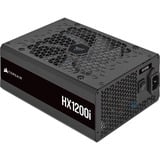 Corsair HX1200i, 1200 Watt voeding  Zwart, 1x 12VHPWR, 4x PCIe, kabelmanagement