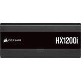 Corsair HX1200i, 1200 Watt voeding  Zwart, 1x 12VHPWR, 4x PCIe, kabelmanagement