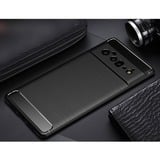  Google Pixel 6 Pro Geborsteld TPU telefoonhoesje Zwart