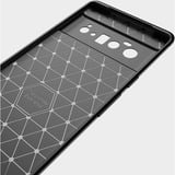  Google Pixel 6 Pro Geborsteld TPU telefoonhoesje Zwart
