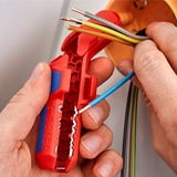 KNIPEX ErgoStrip Universeel kabelstrip- /ontmantelingsgereedschap Rood/blauw