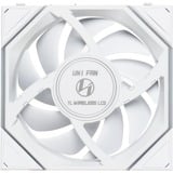 Lian Li UNI FAN TL 120 LCD Wireless Reverse Blade RGB case fans Wit, 3 stuks, 120 x 124 x 28 mm, PWM, 1x 9-pin USB, incl. controller