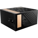 MSI MEG Ai1300P PCIE5, 1300 Watt voeding  Zwart, 8x PCIe, 1x 12VHPWR, Kabelmanagement