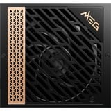 MSI MEG Ai1300P PCIE5, 1300 Watt voeding  Zwart, 9x PCIe, Kabelmanagement