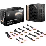 MSI MEG Ai1300P PCIE5 modulaire 1300 watt voeding  Zwart, 1x 12V-2x6, 8x PCIe